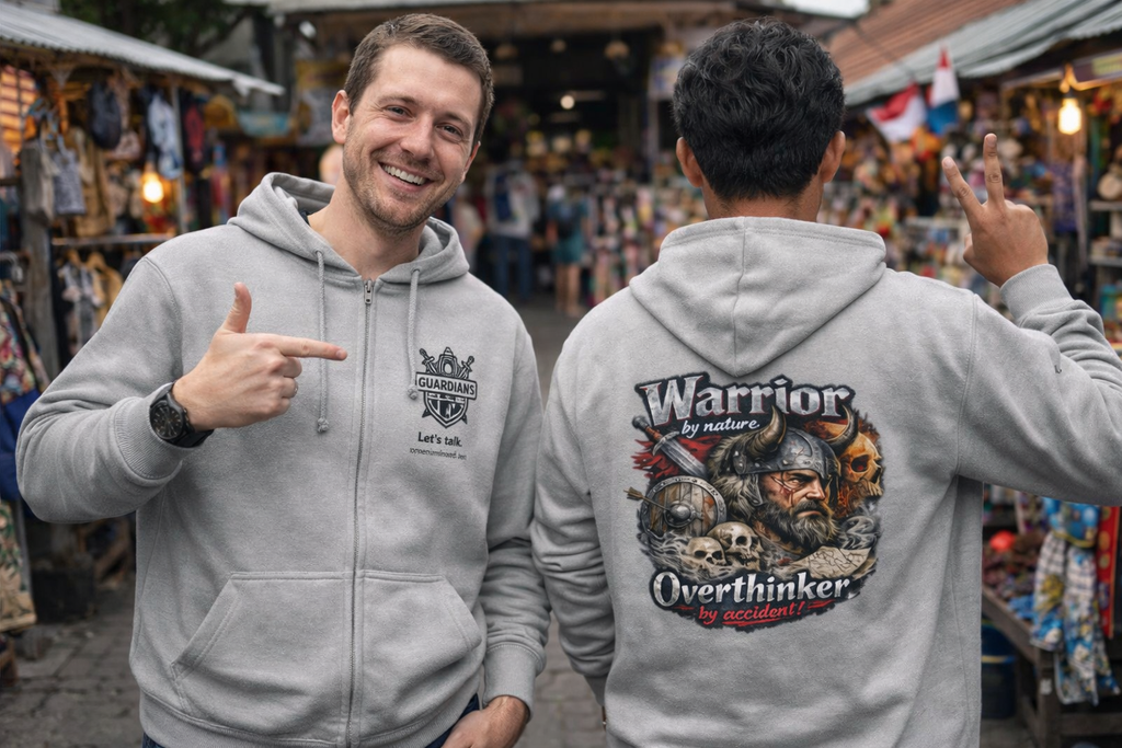 'Warrior' Zip Up Hoody