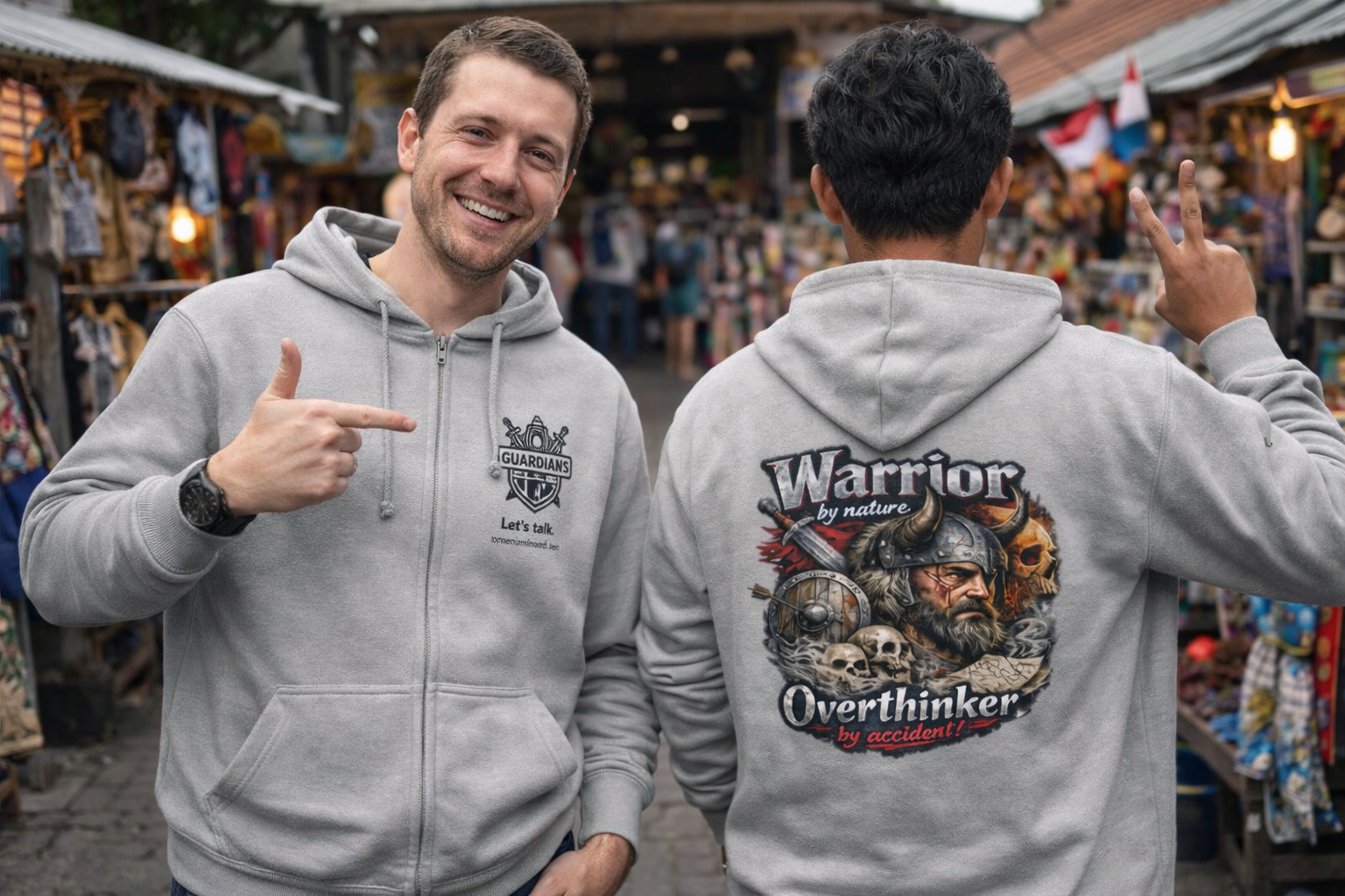 'Warrior' Zip Up Hoody