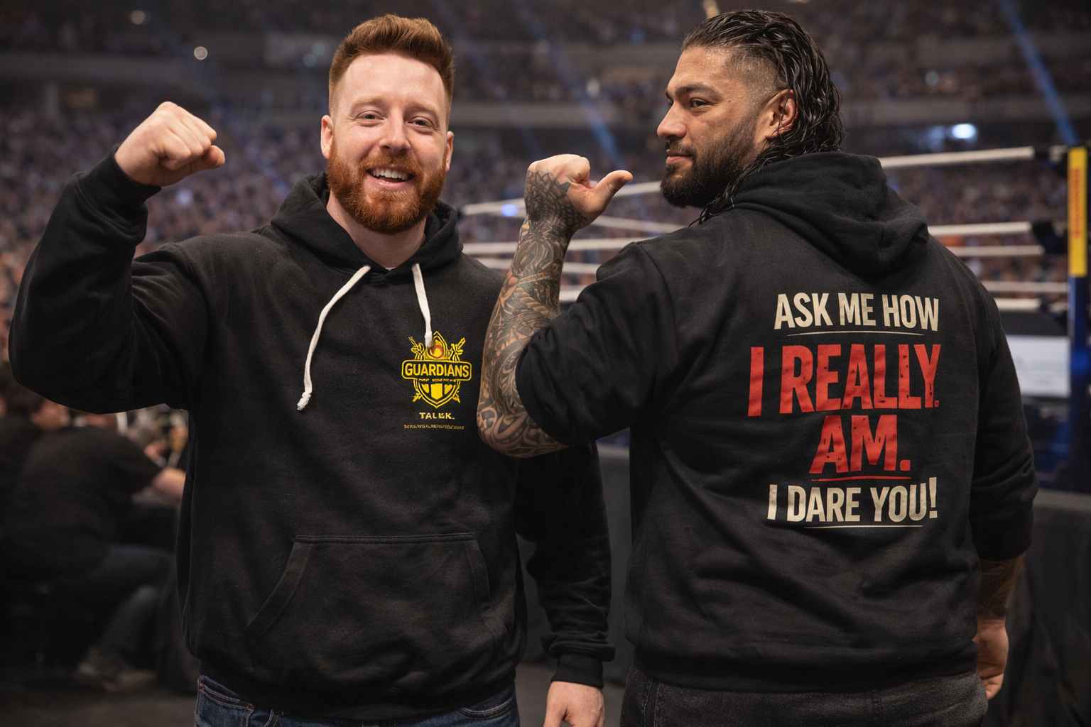 'I dare you' Two Colour Premium Hoody