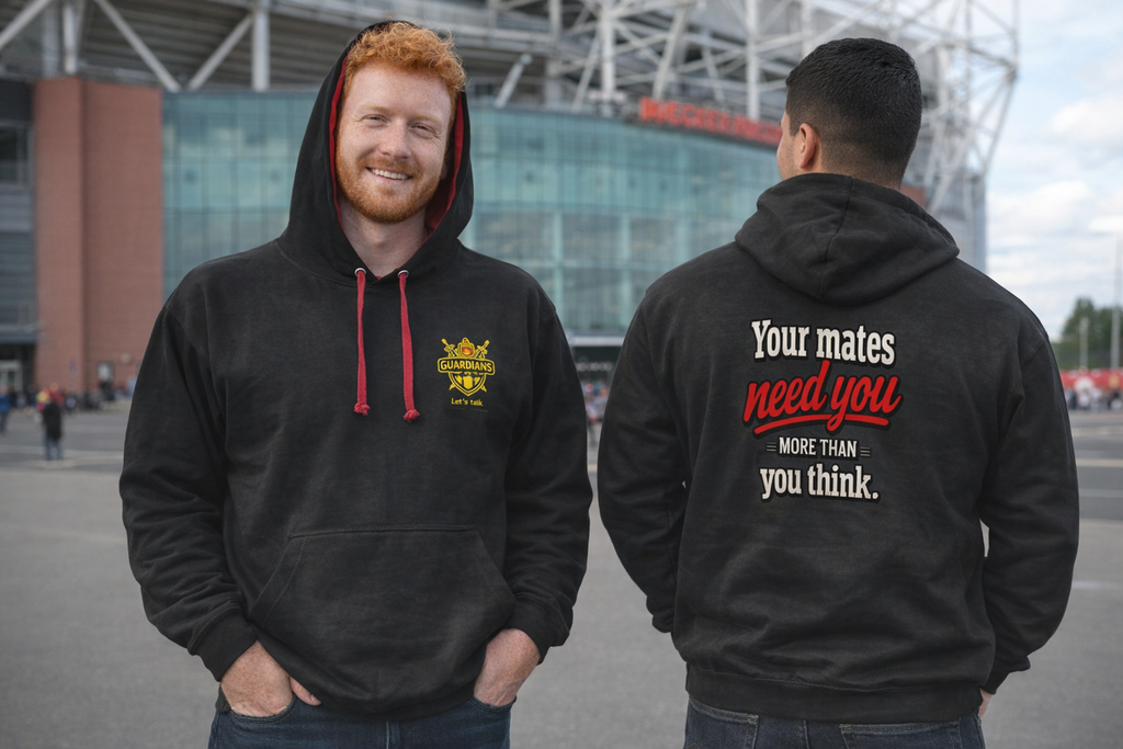 'Your mates need you' Two Colour Premium Hoody