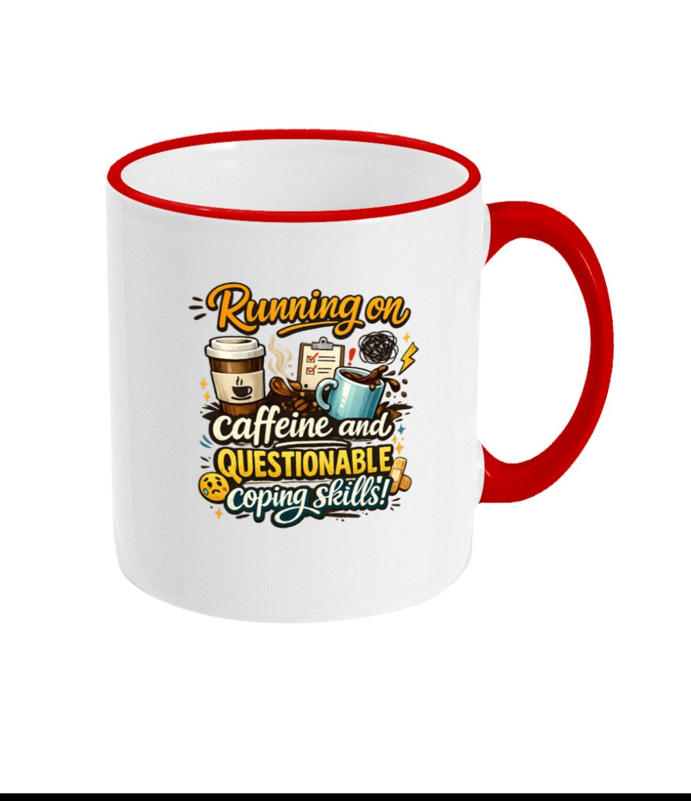 'Running on caffeine' Mug
