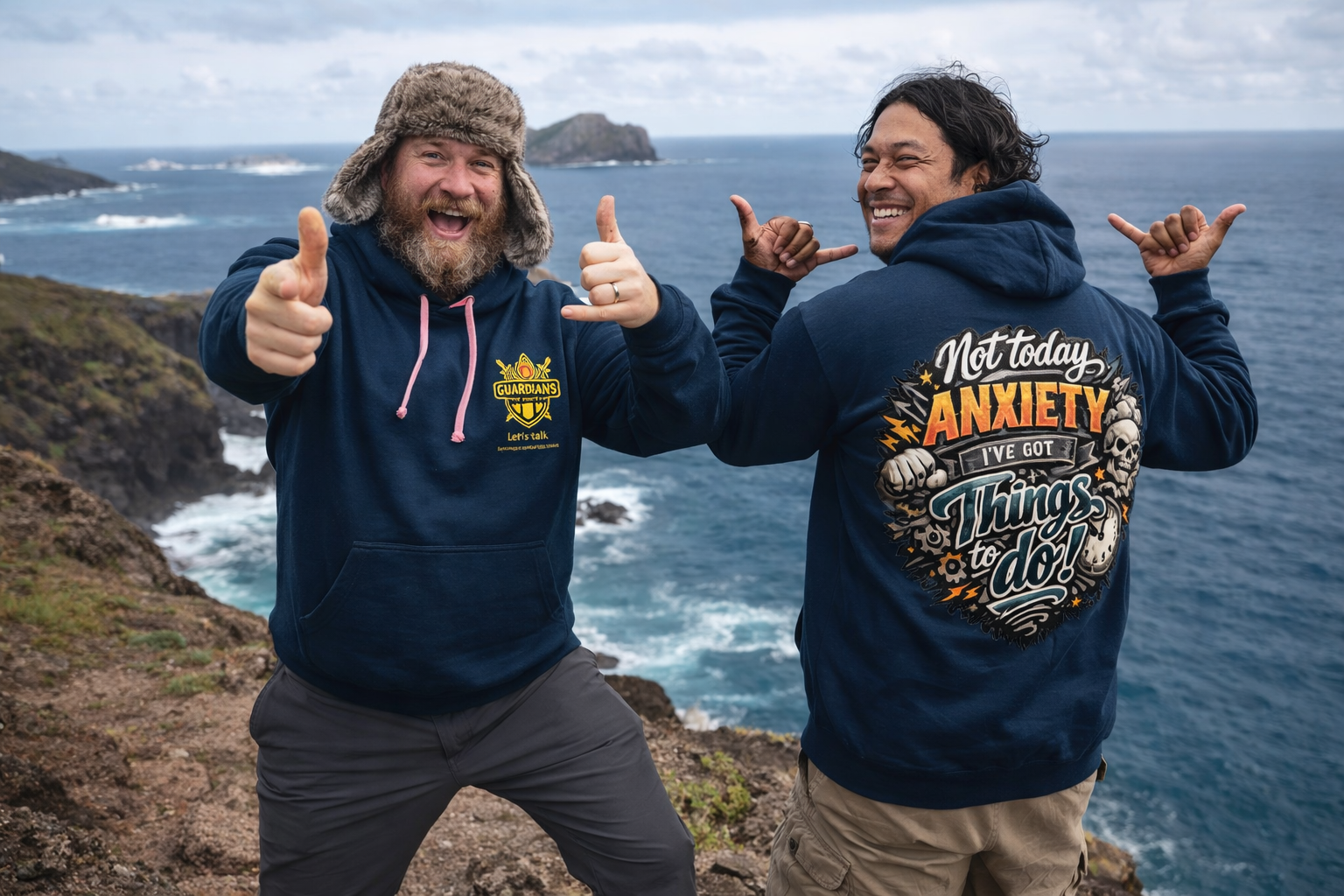 'Not today' Two Colour Premium Hoody